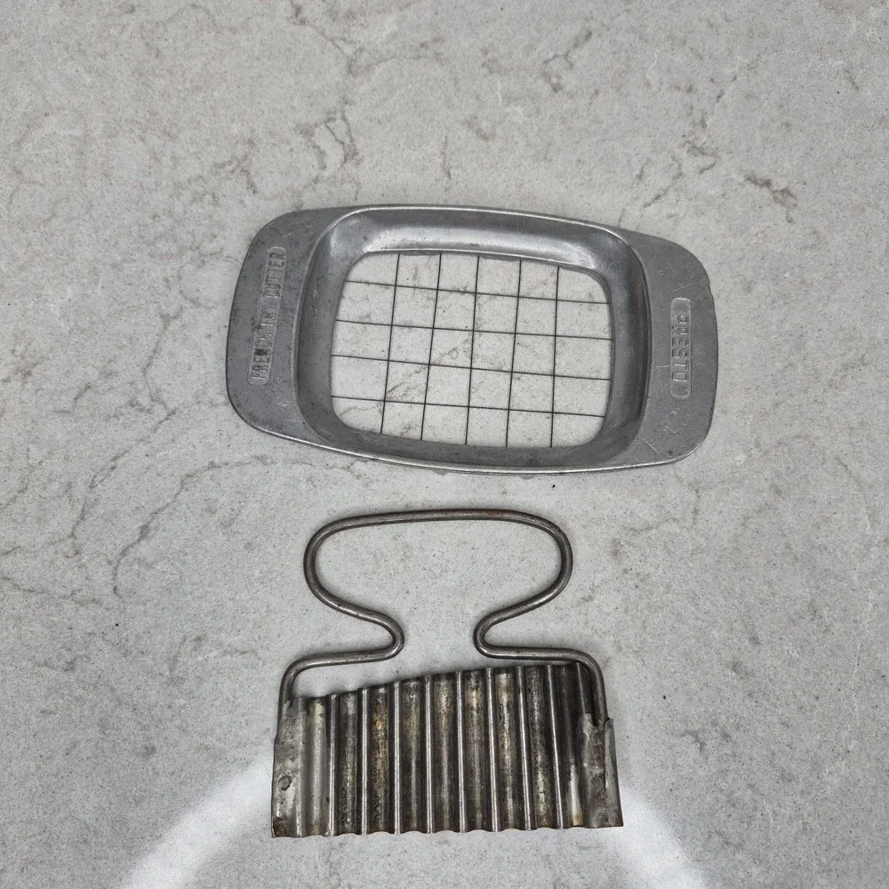 Vintage Presto Aluminum French Fry Cutter & Crinkle Cutter‎